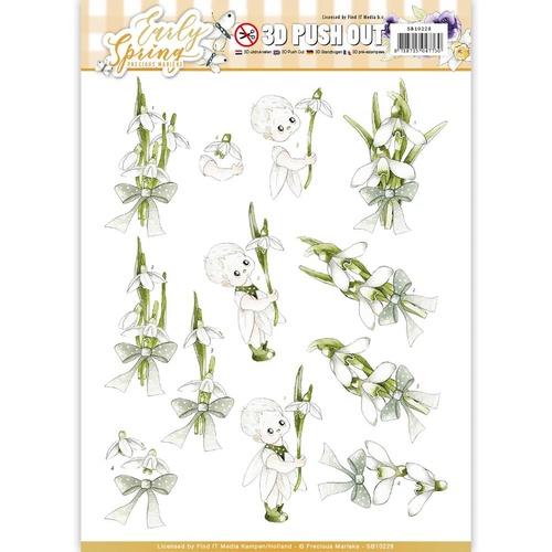 Find It Trading Early Spring Punchout Sheet Early Snowdrops by Marieke