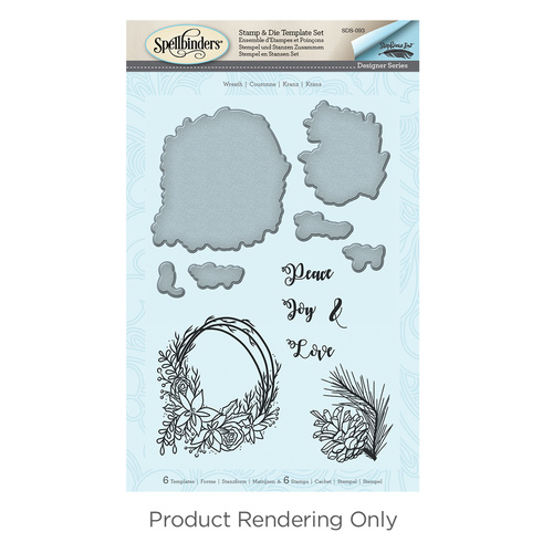 Spellbinders Stamp & Die Set Love, Peace & Hope by Stephanie Low