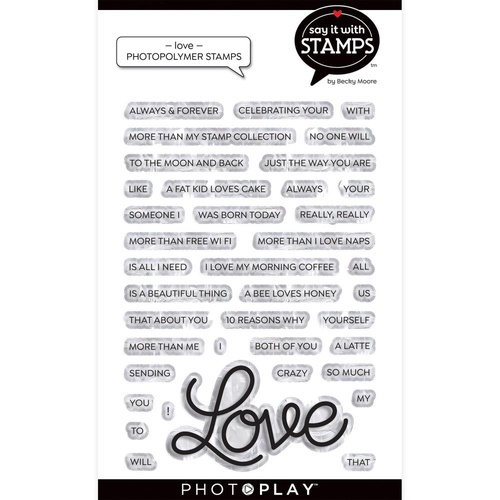 PhotoPlay Paper Say It With Stamps Stamp Love