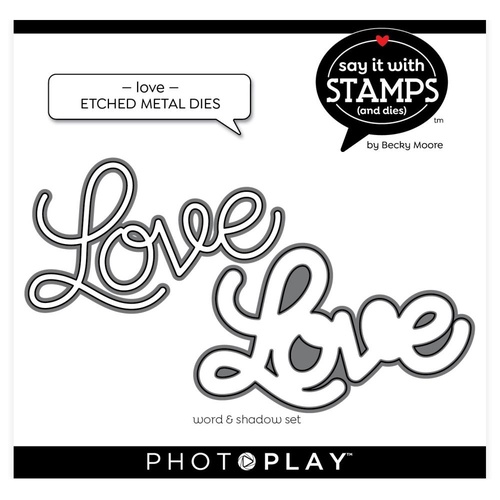 PhotoPlay Paper Say It With Stamps Die Love