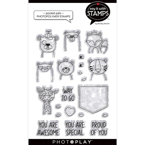 PhotoPlay Paper Say It With Stamps Stamp Pocket Pals