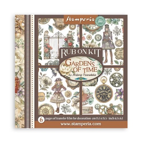 Stamperia Gardens of Time - Rub Ons Kit