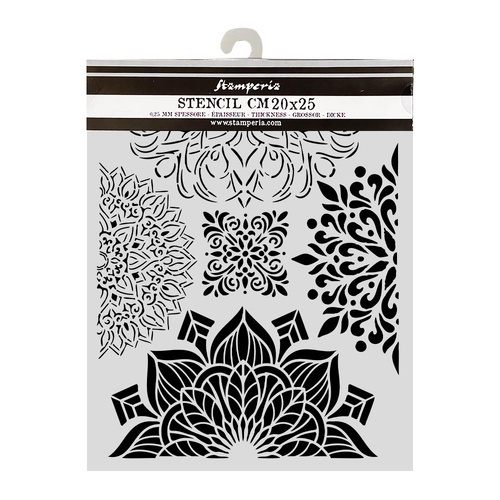 Stamperia Gardens of Time - Half Frezies Stencil