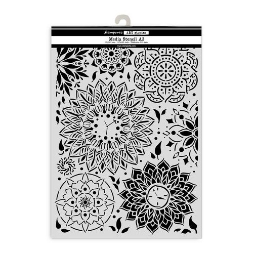 Stamperia Gardens of Time - Mandala Pattern A3 Stencil