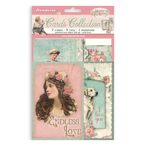 Stamperia House of Roses - Cards Collection