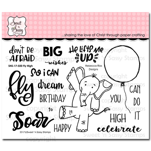 Sweet 'n Sassy Clear Stamp 4x6" Fly High