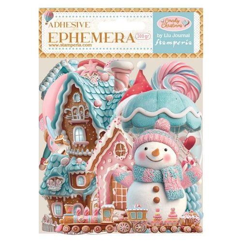 Stamperia Candy Christmas Adhesive Ephemera from the Candy Christmas Collection
