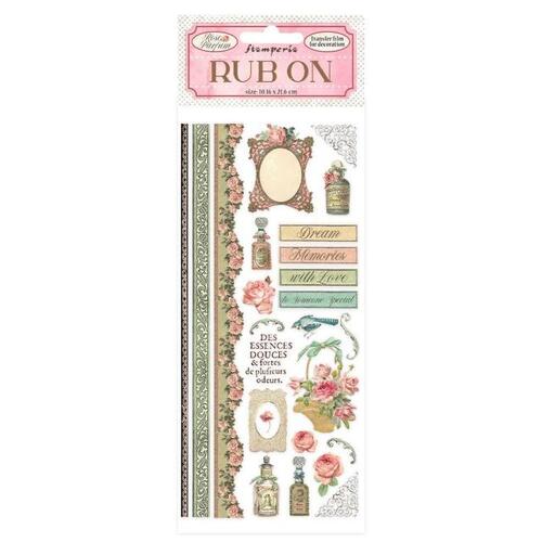 Stamperia Rose Parfum Rub On Transfers