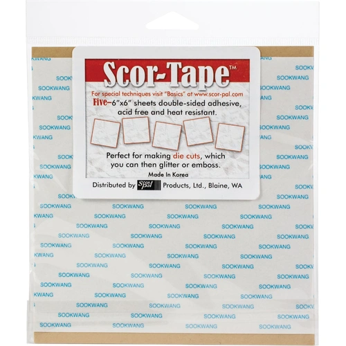 Scor-Pal Scor-Tape - 6x6" Sheets 5pk