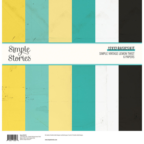 Simple Stories Simple Vintage Lemon Twist 12x12 Basics Kit