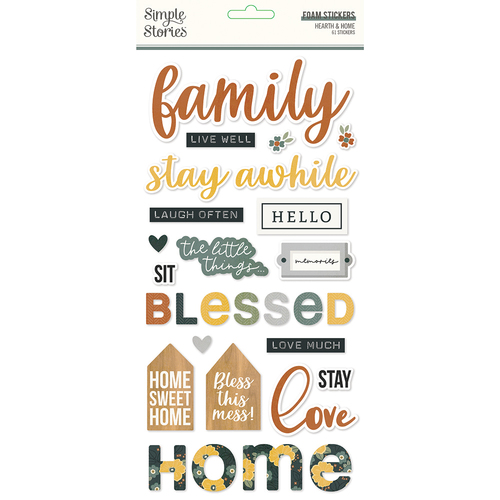 Simple Stories Hearth & Home Foam Stickers