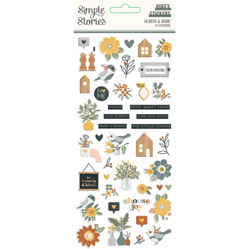 Simple Stories Hearth & Home Puffy Stickers
