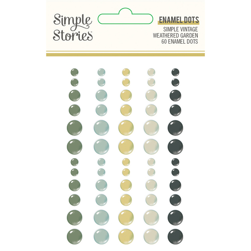 Simple Stories Simple Vintage Weathered Garden Enamel Dots