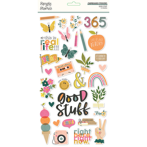 Simple Stories Good Stuff Chipboard Stickers