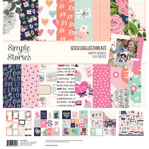 Simple Stories Happy Hearts 12x12" Collection Kit