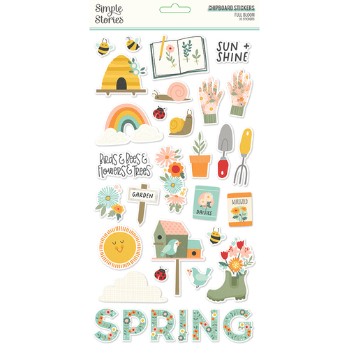 Simple Stories Full Bloom Chipboard Stickers