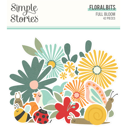Simple Stories Full Bloom Floral Bits & Pieces Die-Cuts