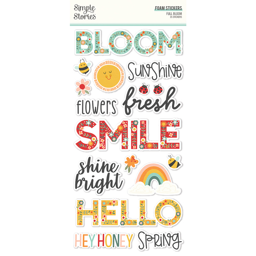 Simple Stories Full Bloom Foam Stickers