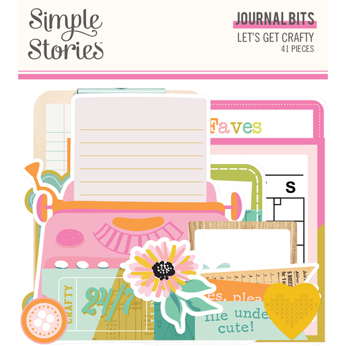 Simple Stories Let's Get Crafty Journal Bits & Pieces Die-Cuts