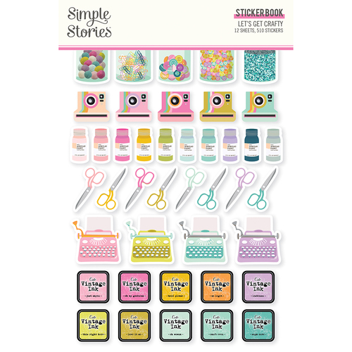 Simple Stories Let's Get Crafty Sticker Book