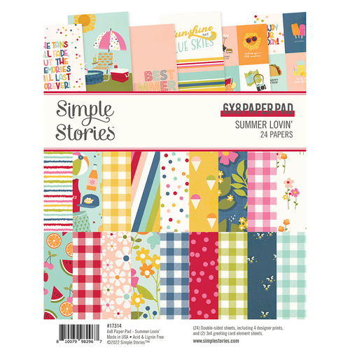 Simple Stories Summer Lovin' 6x8" Paper Pad