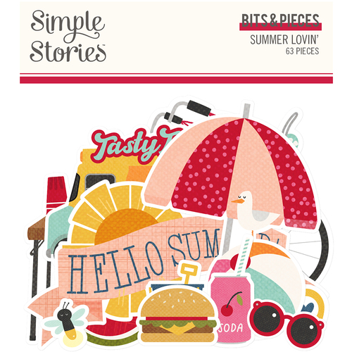 Simple Stories Summer Lovin' Bits & Pieces Die-Cuts 