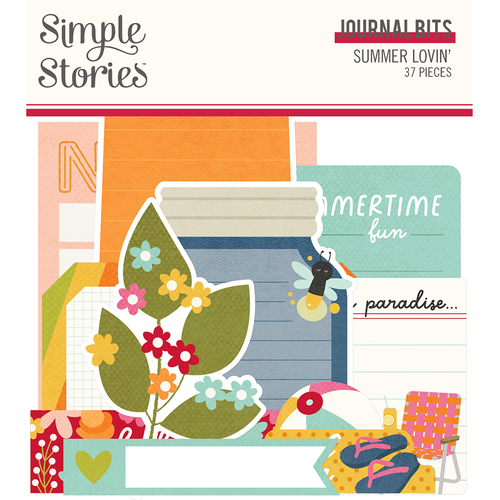 Simple Stories Summer Lovin' Journal Bits & Pieces Die-Cuts