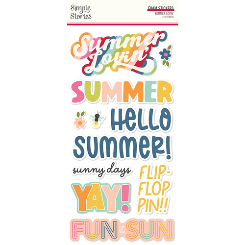 Simple Stories Summer Lovin' Foam Stickers