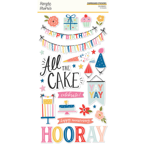 Simple Stories Celebrate! Chipboard Stickers