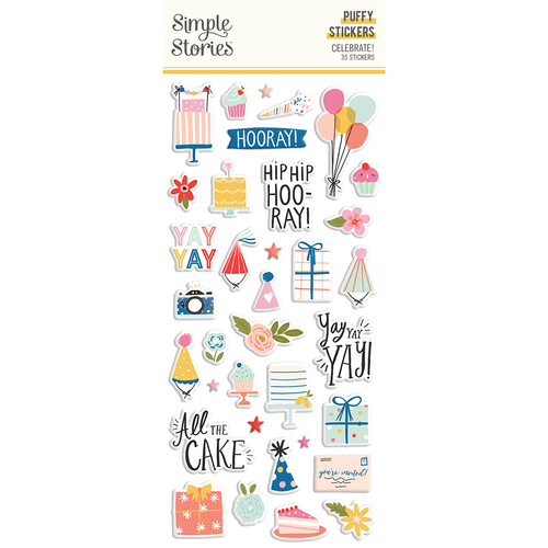 Simple Stories Celebrate! Puffy Stickers