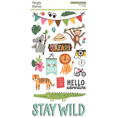 Simple Stories Into the Wild 6x12 Chipboard
