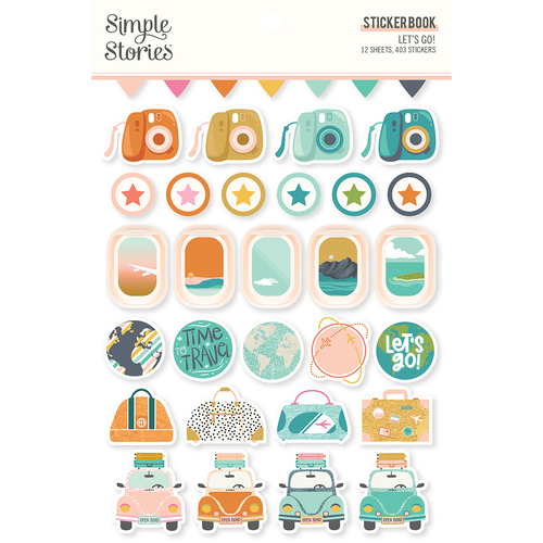 Simple Stories Let's Go Sticker Book