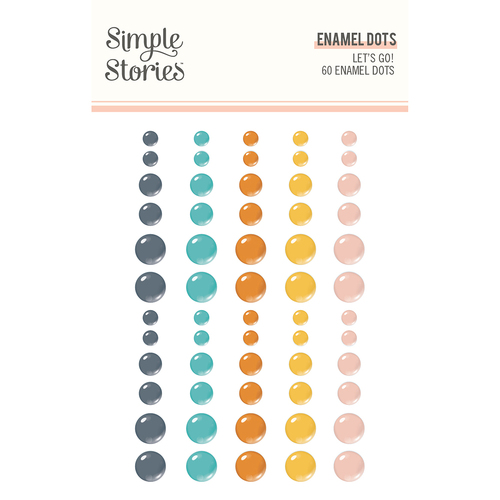 Simple Stories Let's Go Enamel Dots