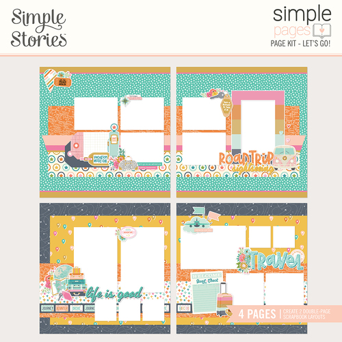Simple Stories Let's Go Simple Pages Page Kit