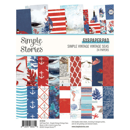 Simple Stories Simple Vintage Vintage Seas 6x8 Pad