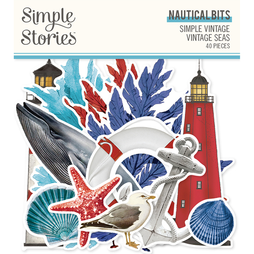 Simple Stories Simple Vintage Vintage Seas Nautical Bits & Pieces