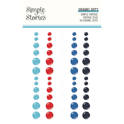 Simple Stories Simple Vintage Vintage Seas Enamel Dots