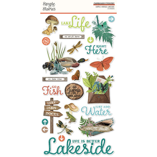 Simple Stories Simple Vintage Lakeside 6x12 Chipboard