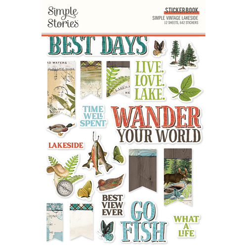 Simple Stories Simple Vintage Lakeside Sticker Book
