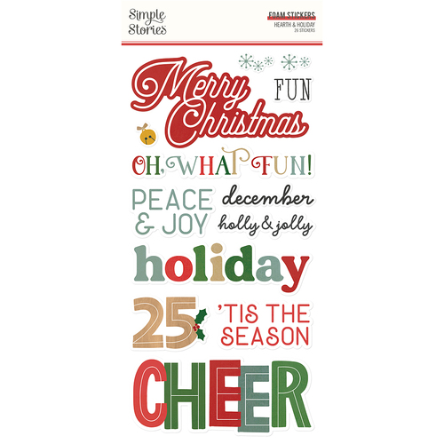 Simple Stories Hearth & Holiday Foam Stickers