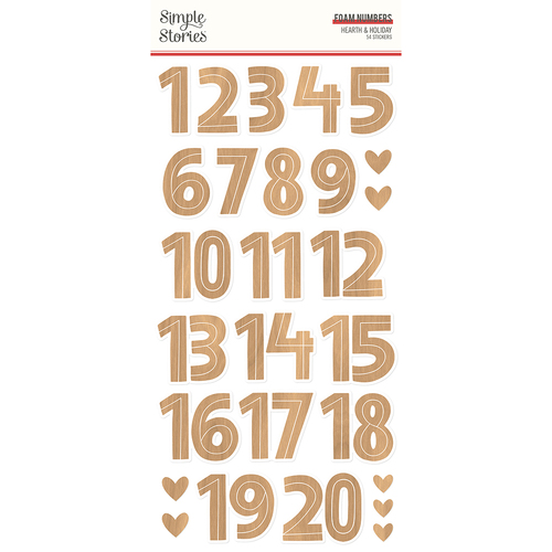 Simple Stories Hearth & Holiday Foam Numbers