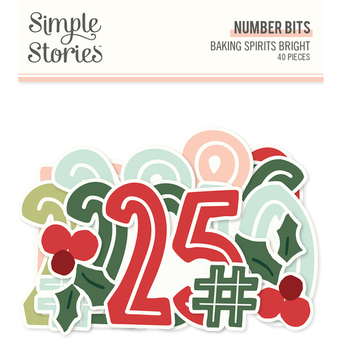 Simple Stories Baking Spirits Bright Number Bits & Pieces
