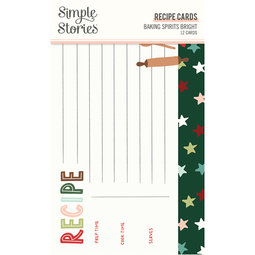 Simple Stories Baking Spirits Bright Recipe Cards