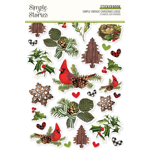 Simple Stories Simple Vintage Christmas Lodge Sticker Book