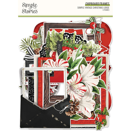 Simple Stories Simple Vintage Christmas Lodge Chipboard Frames
