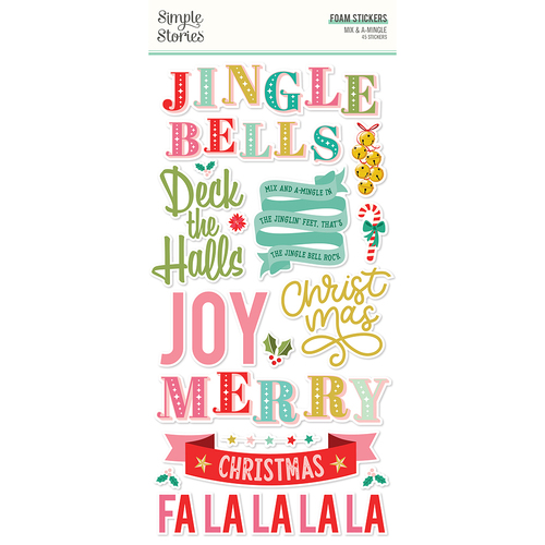 Simple Stories Mix & A-Mingle Foam Stickers