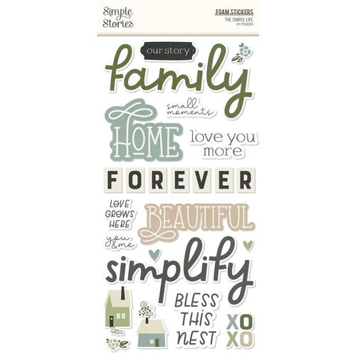 Simple Stories The Simple Life Foam Stickers