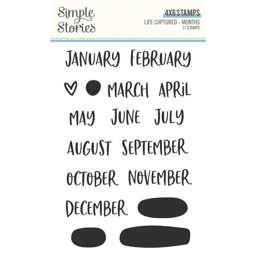 Simple Stories Life Captured Months Stamp