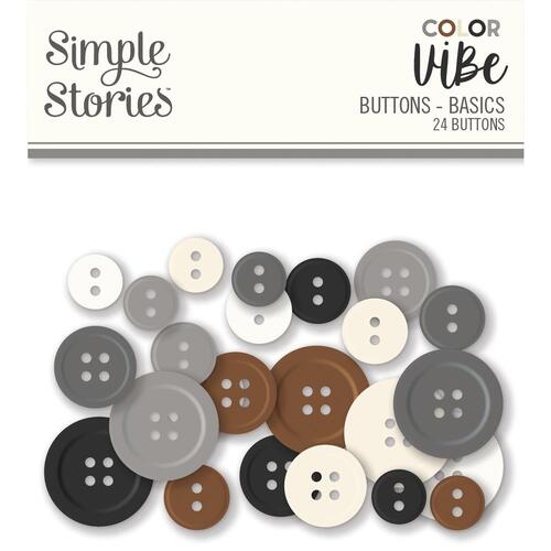 Simple Stories Color Vibe Basics Buttons