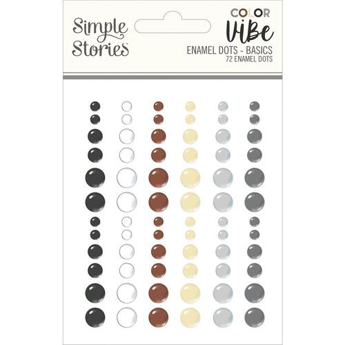 Simple Stories Color Vibe Basics Enamel Dots